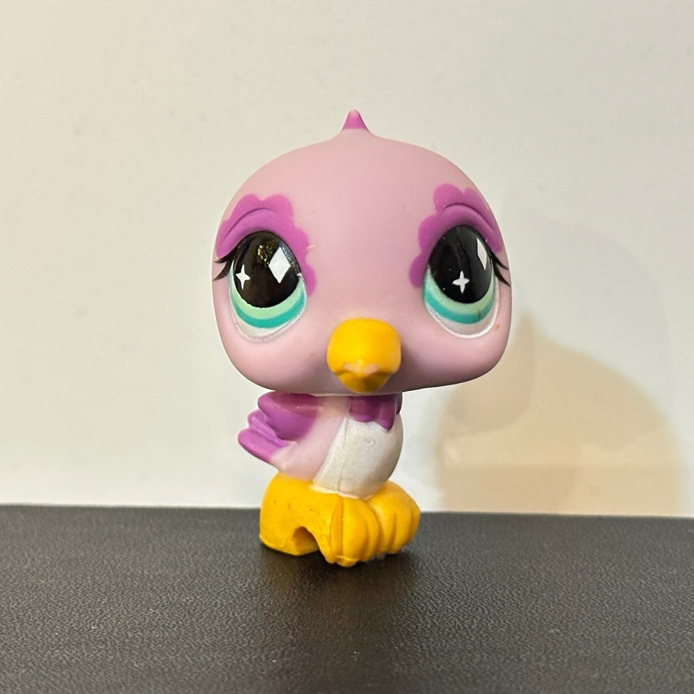 Littlest Pet Shop LPS 505 968 Purple Pink Hummingbird Blue Diamond